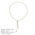 Lady Solid Color Stainless Steel Plating 14k Gold Plated Long Necklace