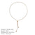 Lady Solid Color Stainless Steel Plating 14k Gold Plated Long Necklace