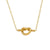 Lady Solid Color Stainless Steel Plating 18k Gold Plated Necklace