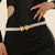 Lady Sweet Pastoral Round Imitation Pearl Women's Chain Belts