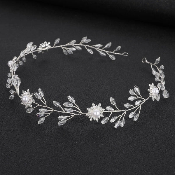 Leaf Branches Crystal Headband Wedding Dress Accessories