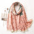 Letter Color Matching Spring And Autumn Seaside Shawl Scarf Dual-use