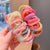 Little Girl Rubber Band Hair Rope Simple Tie A Ponytail Rough Towel Ring Small Hair Rope Candy Color