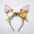 Live Broadcast Of New Rabbit Ear Hairband Sweet Children's Artificial Flower Rabbit Ear Headband Outdoor Photo Baby Headdress