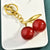 Luxurious Cherry Alloy Women's Keychain