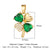 Luxurious Cross Leaves Gem Plating Inlay Zircon Gold Plated Jewelry Accessories