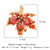 Luxurious Cross Leaves Gem Plating Inlay Zircon Gold Plated Jewelry Accessories