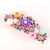 Luxurious Flower Alloy Plating Rhinestones Insert Comb