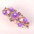 Luxurious Flower Alloy Plating Rhinestones Insert Comb