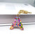 Luxurious Letter Colorful Arylic Unisex Bag Pendant Keychain