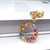 Luxurious Letter Colorful Arylic Unisex Bag Pendant Keychain