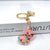 Luxurious Letter Colorful Arylic Unisex Bag Pendant Keychain