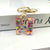 Luxurious Letter Colorful Arylic Unisex Bag Pendant Keychain