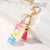 Luxurious Letter Resin Women's Keychain