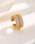 Luxurious Modern Style Cross Copper 18k Gold Plated Zircon Rings In Bulk