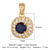 Luxurious Oval Water Droplets Gem Plating Inlay Zircon Charms Jewelry Accessories