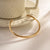 Luxurious Romantic Solid Color Stainless Steel Plating 18k Gold Plated Bangle