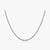 Luxurious Simple Style Round Sterling Silver Plating Inlay Zircon Rhodium Plated Choker