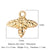 Luxurious Snake Butterfly Lightning Copper Plating Inlay Zircon 18k Gold Plated Charms Jewelry Accessories