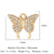 Luxurious Snake Butterfly Lightning Copper Plating Inlay Zircon 18k Gold Plated Charms Jewelry Accessories