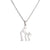 Mama Human Stainless Steel Plating Pendant Necklace