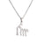 Mama Human Stainless Steel Plating Pendant Necklace