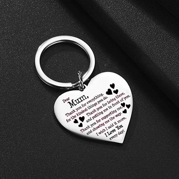 Mama Letter Heart Shape Metal Mother's Day Women's Bag Pendant Keychain