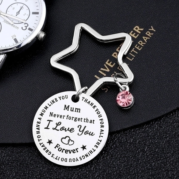 Mama Letter Metal Titanium Steel Mother's Day Women's Bag Pendant Keychain