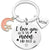 Mama Letter Titanium Steel Mother's Day Women's Bag Pendant Keychain