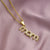 Mama Simple Style Letter Stainless Steel Plating Inlay Zircon 18k Gold Plated Pendant Necklace