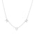 925 Sterling Silver Zircon Cable Chain Plating Inlay Letter Necklace