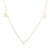 Stainless Steel 18K Gold Plated MAMA Minimalist Plating Solid Color Necklace