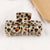 Mao Chen Ornament  Barrettes Shark Clip Temperament Leopard Print Grip Autumn And Winter Hot Sale High Sense Clip Hair Accessories Barrettes