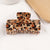 Mao Chen Ornament  Barrettes Shark Clip Temperament Leopard Print Grip Autumn And Winter Hot Sale High Sense Clip Hair Accessories Barrettes