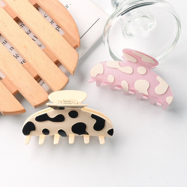 Mao Chen Ornament Milk Pattern PVC  Pi Autumn And Winter Hot Sale Jewelry Ornament Fresh Sweet Headwear Grip Barrettes