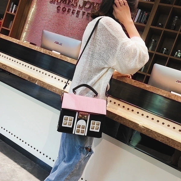 Medium Pu Leather Square Bag Shoulder Bags