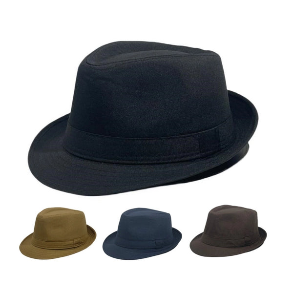 Men's And Women's British Style Jazz Hat Couple's Panama Sun Hat Neutral Solid Color Top Hat Sun Hat Fashion