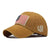 Men's Basic American Flag Embroidery Crimping Curved Eaves Baseball Cap