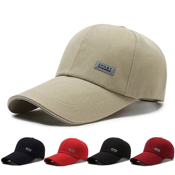 Men's Basic Minimalist Solid Color Curved Eaves Baseball Cap