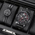 Men's Bracelet Watch Set Fashion Pu Strap Calendar Sports Quartz Watch