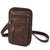 Men's Business Solid Color Leather Waist Bags