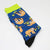 Men's Cartoon Style Color Block Cotton Crew Socks A Pair