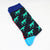 Men's Cartoon Style Color Block Cotton Crew Socks A Pair