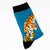 Men's Cartoon Style Color Block Cotton Crew Socks A Pair