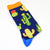 Men's Cartoon Style Color Block Cotton Crew Socks A Pair