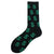 Men's Casual Geometric Cotton Crew Socks A Pair