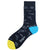 Men's Casual Geometric Cotton Crew Socks A Pair