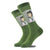 Men's Casual Geometric Cotton Crew Socks A Pair