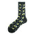 Men's Casual Geometric Cotton Crew Socks A Pair