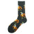 Men's Casual Geometric Cotton Crew Socks A Pair